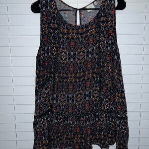 Good Luck Gem Multicolor Patterned Blouse